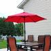 Zipcode Design™ Allport 7'6" Market Umbrella, Polyester in Red | 84 H in | Wayfair EBFF531756BA49EBAEEAD8F2CB50DA4B