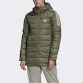 Adidas Women's W Essentials Light Down Hooded Parka, Legacy Green