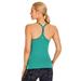 CRZ YOGA Women's Seamless Sports Tank Tops Build in Bra Y Racer Back Workout Yoga Shirt