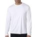 The Hanes Mens Cool DRI with FreshIQ Long Sleeve Performance T-Shirt - WHITE - S