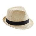 Beechfield Unisex Straw Festival Trilby Hat