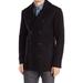 Kenneth Cole Reaction NEW Black Men Small S Double-Breasted Coat