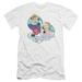 I Love Lucy Always Connected Premium Canvas Adult Slim Fit 30/1 T-Shirt White