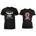 Cute Matching Couple Shirts - Coffee and Donut Better Together â€“ Valentines Gift