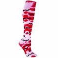 Red Lion Tie Dyed Mustache Athletic Socks (Red Tie Dyed Small)