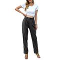 Avamo Casual Pants for Women Button Down High Waist Pants Wear To Work OL Trousers Leggings