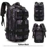 Military Tactical Backpack, 3P The Rucksack March Outdoor Military Tactical Backpack Small Assault Pack Army Bag Backpack Shoulders Bag (CP Camouflage)