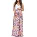 MAWCLOS Women's Floral Pregnant Maternity Dress Loose Sleeveless High Waist Pregnancy Tops Dress Summer Loungewear Breastfeeding Dresses