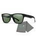 Smith Optics Lowdown Slim 2 Matte Black Frame with ChromaPop Polarized Gray Green Lenses and a Lumintrail Cleaning Cloth