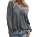 Autumn Winter Women V Neck Knitted Top Sweater Casual Long Sleeve Knitwear Jumper Pullover Ladies Sexy Cold Shoulder Knitted Sweaters