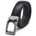 Men's Belt Genuine Leather Belt Automatic Buckle Ratchet Dress Belt for Men Perfect Fit Waist Size Up to 46"-Functional, Stylish and Durable