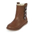 The Children's Place Girls' Fur Lined Fashion, Brown-Boot-1, YOUTH 5 M US Little Kid