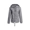 Deals on Gift for Holiday!Fashion Thin Section Ladies Waterproof Clothing Hooded Drawstring Outdoor Hiking Rain Jacket Jacket