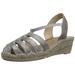 Andre Assous Women's Desi Wedge Sandal Pewter 10 M US