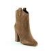 Aerosoles Lincoln Square Western Ankle Boots Brown