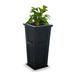 Charlton Home® Selevae 32" Resin Pot Planter w/ Water Reservoir in Black | 32 H x 15.5 W x 15.5 D in | Wayfair C06174599E5F46519C3CAF34BCBE2544