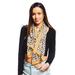Fashion Silky Leopard Print Oblong Scarf Red