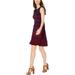 Michael Kors Womens Paisly Paneled A-Line Dress