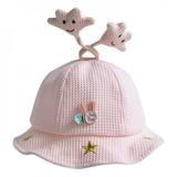 Cutelove New Autumn Baby Boys Girls Toddler Cartoon Print Bucket Hats Casual Caps Reversible Sun Headwear