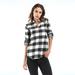 Women's Plaid Blouses Plus Size Check Shirt V Neck Long Sleeve Female Vintage Shirts Loose Casual Lady Tops