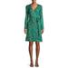 C. Wonder Women's Long Sleeve Self Tie Wrap Dress