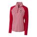 UIC Flames Cutter & Buck Women's Forge Tonal Half-Zip Pullover Jacket - Red