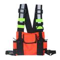 Men Women Fashion Chest Rig Bag Reflective Vest Hip Hop Streetwear Functional Harness Chest Bag Pack Front Waist Pouch Backpack