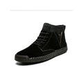 Avamo Mans Casual Shoes Boots High Top Sneakers Thickening Loafers Winter Cotton Shoes