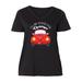 Inktastic I'll Be Home For Christmas Car with Wreath Adult Women's Plus Size V-Neck Female