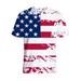 Niuer Mens 3D Print American Flag Tee Summer Casual Novelty Shirts Gym Workout Bodybuilding Basic Tee