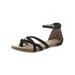 Adam Tucker Me Too Womens Niki 14 Suede Ankle Strap Thong Sandals