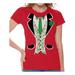 Awkward Styles Green Tuxedo Christmas Tshirt Women's Tuxedo Ugly Christmas T Shirt Xmas Tuxedo Shirts Funny Christmas Outfit Xmas Party Gifts for Her Christmas Mistletoe Shirt Xmas Shirts for Women