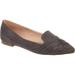 Women's Journee Collection Mindee Pointed Toe Smoking Flat