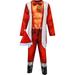 Briefly Stated Men's Sexy Santa Claus Adult Onesie Pajama with Hat (Large)