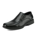 Bruno Marc Mens Business Oxfords Dress Shoe Leather Lined Classic Slip On Loafers Shoes Cambridge-05 Black Size 12