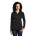 Port Authority Adult Female Women Plain Long Sleeves Upper Black/Steel Gy Large