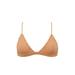 Karlie Studded Triangle Bikini Top - Light Peach