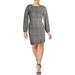 Lauren Ralph Lauren Womens Hollyann Glen Plaid Shift Dress Black-Ivory 0