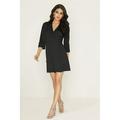 Girls On Film Womens Wrap Satin Dress