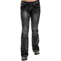 Women's Embroidered Jeans Casual Slim Fit Low Rise Denim Pants Trousers