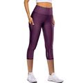 Women Yoga Capris Butt Lifting Leggings with Pockets Workout Stretch Buttery Soft Tights Slim Fit Tummy Control Pants