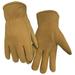 Northstar Men's Split Leather Glove HeatLok Lined Shirred Wrist Mitt Sand 56SA