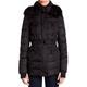 Vince Camuto women's Black Faux Down & Feather Jacket with Faux Fur Trim size M