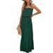 Niuer Casual Loose Maxi Dress for Lady Strapless Tank Cami Dress Women Solid Off Shoulder Long Dress