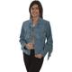 Scully L1016-193 S Suede Fringed Jacket, Denim - Small