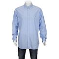 Polo Ralph Lauren Men's Medium Blue Long Sleeve Poplin Shirt, Brand Size XX-large