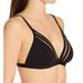 Women's Vince Camuto V70670 Coast Lines Mesh Elastic Triangle Bikini Swim Top