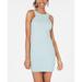 Speechless Juniors' Glitter-Knit Bodycon Dress Aqua Size 5