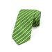 Geometric Necktie, Irish Striped Pattern, Dress Tie, 3.7", Lime Green Dark Green, by Ambesonne