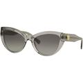 Versace VE4381B 593/11 53mm Cat-Eye Sunglasses Transparent Grey / Grey Gradient [53-19-140]